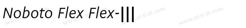 Noboto Flex Flex字体转换